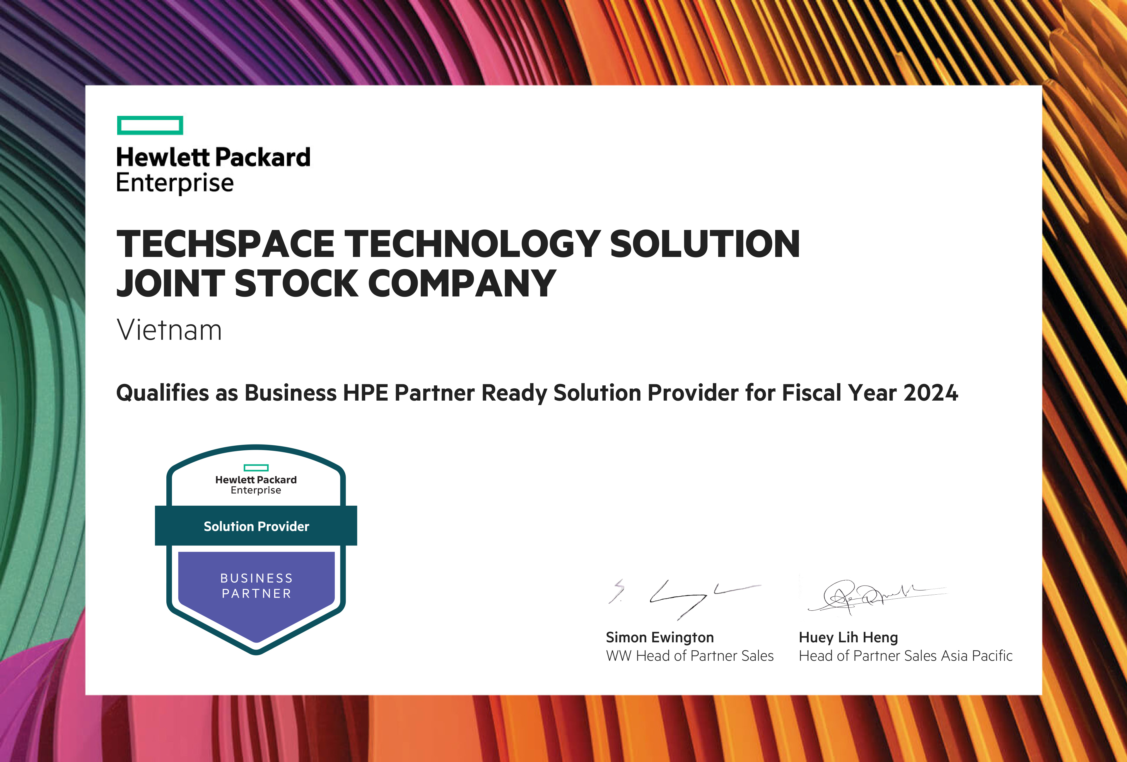 Aruba Business Partner 2024